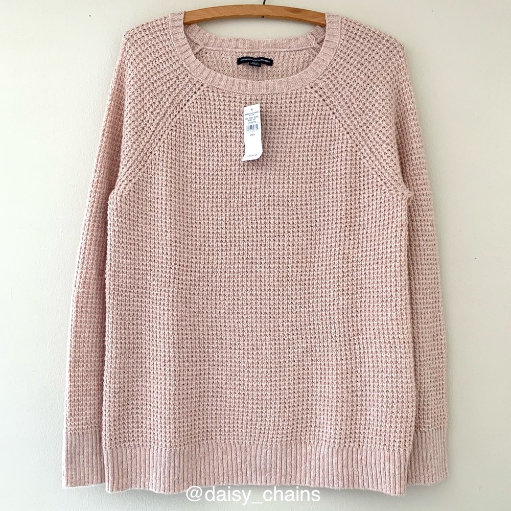 American Eagle Waffle Knit Sweater